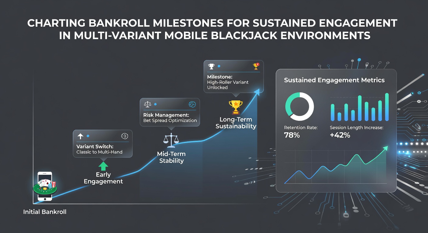 Mobile App-Screenshot mit Bankroll-Tracking-Diagrammen für verschiedene Blackjack-Varianten