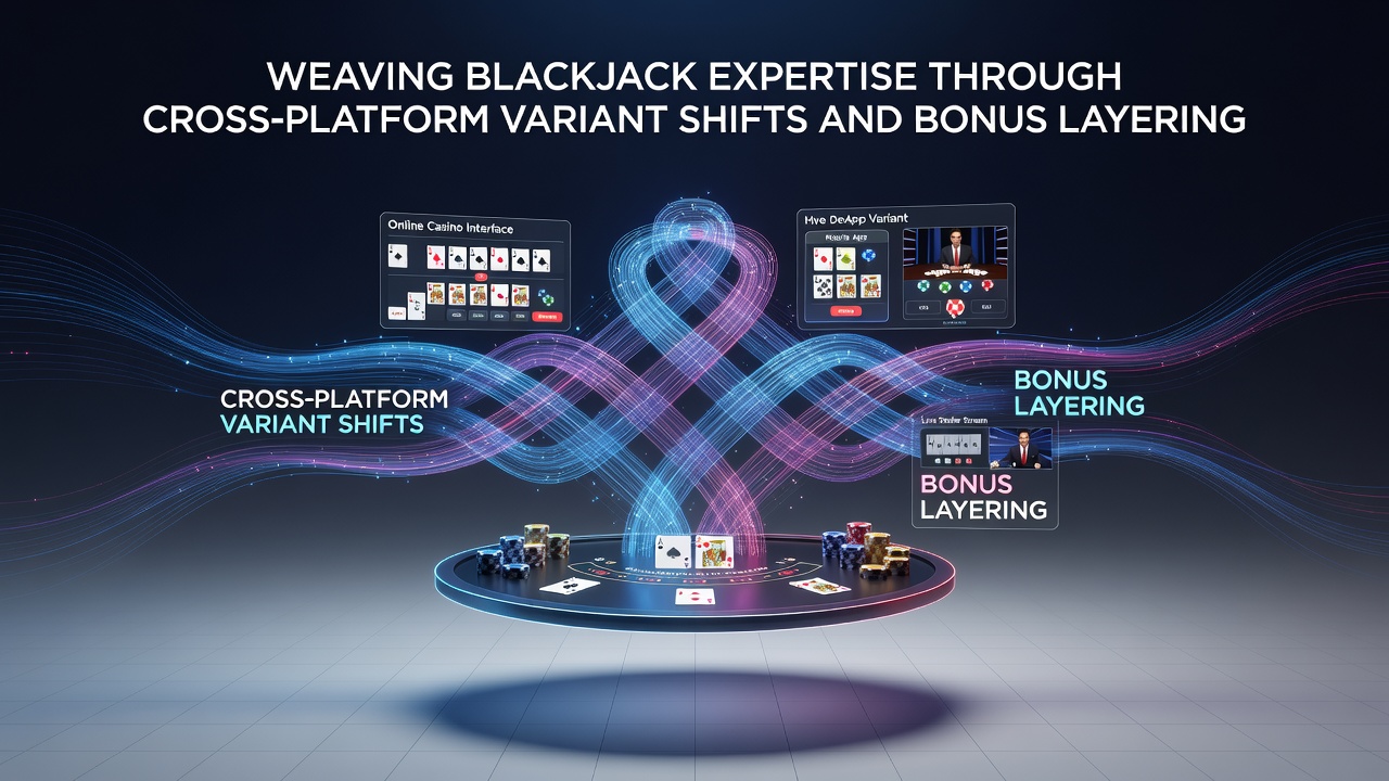 Mobile und Desktop Blackjack-Schnittstellen mit Bonusanzeigen